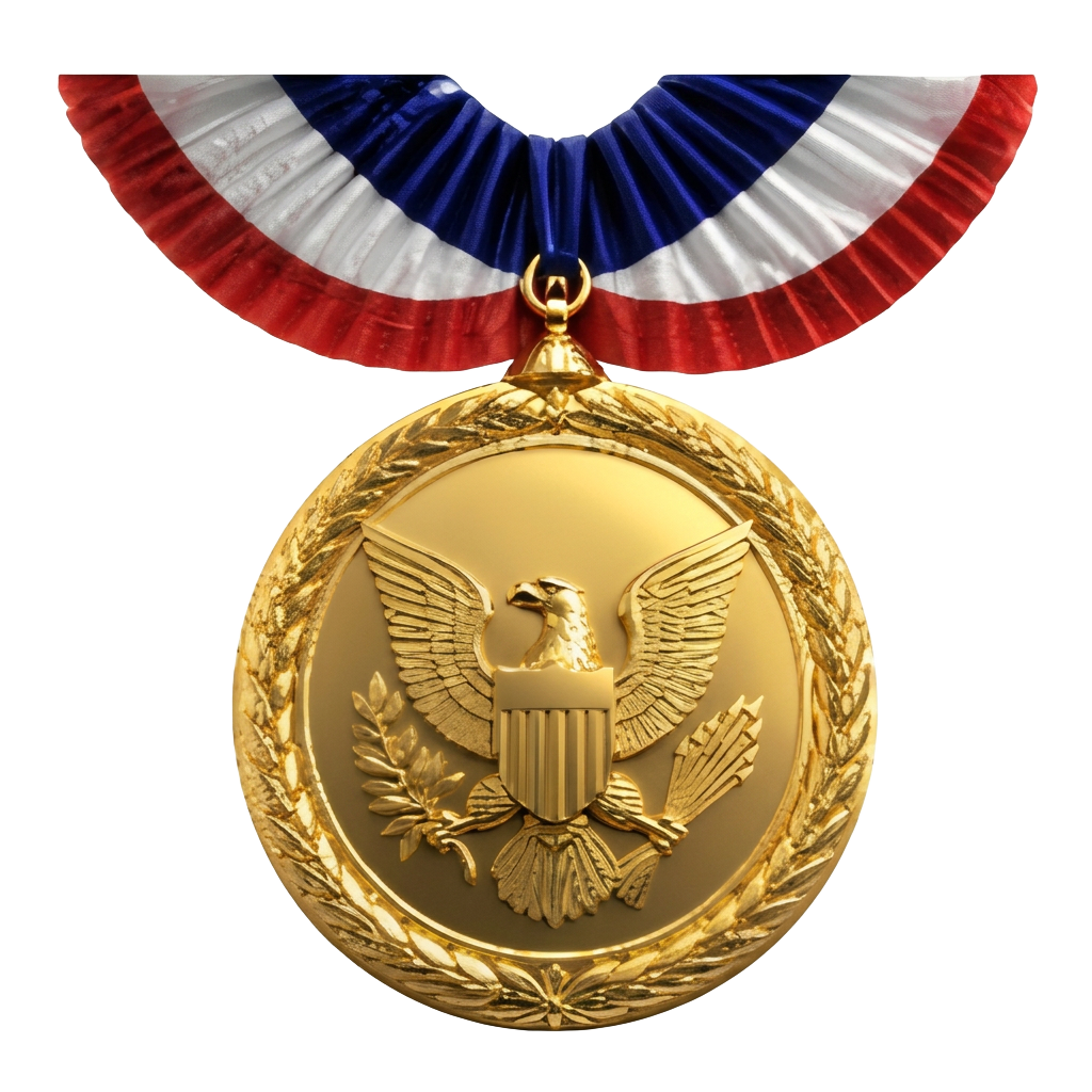 Gold Patriot Eagle Medal